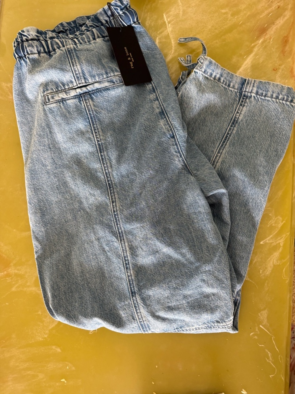 Light Blue Rag & Bone Casual Drawstring Jeans